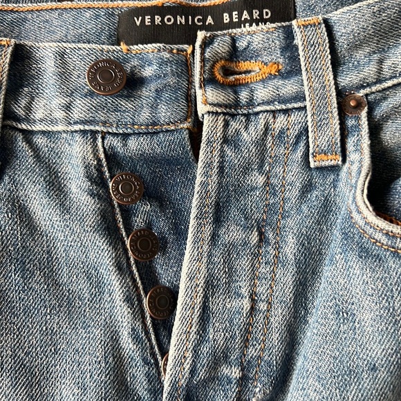 Veronica Beard  High Waist Straight Leg Ankle Jeans In Kystn NWT Size 25 - Picture 11 of 11